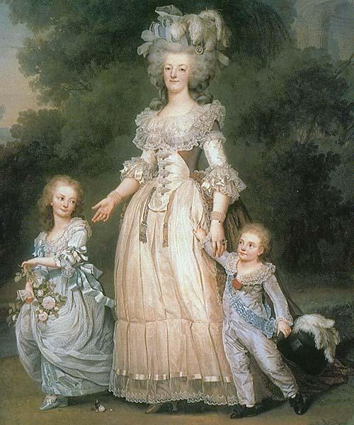 unknow artist Marie Antoinette with her children oil painting image